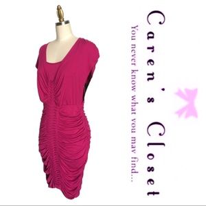 NWT Laundry by Shelli Segal Berry Ruched Dress